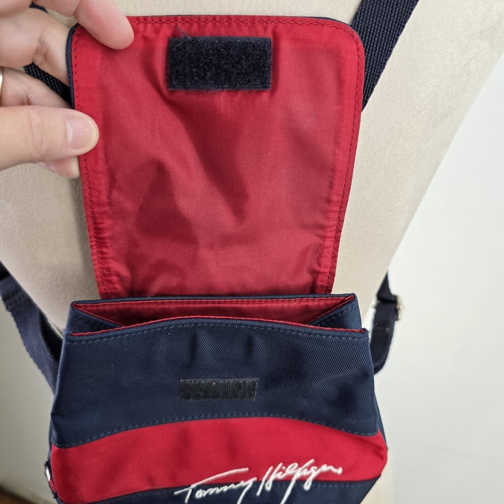 Tommy Hilfiger Mini Backpack Bag Y2K 1990s Spellout Vintage - Picture 4 of 13